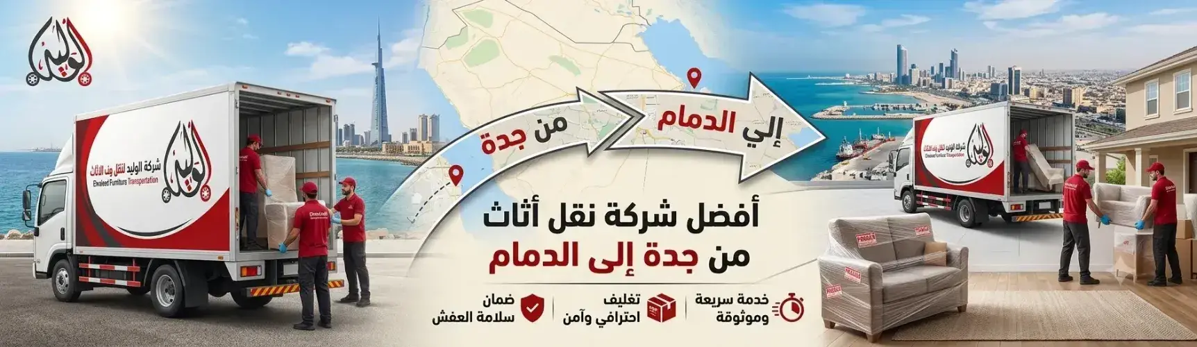 أفضل شركة نقل اثاث من جدة الي الدمام