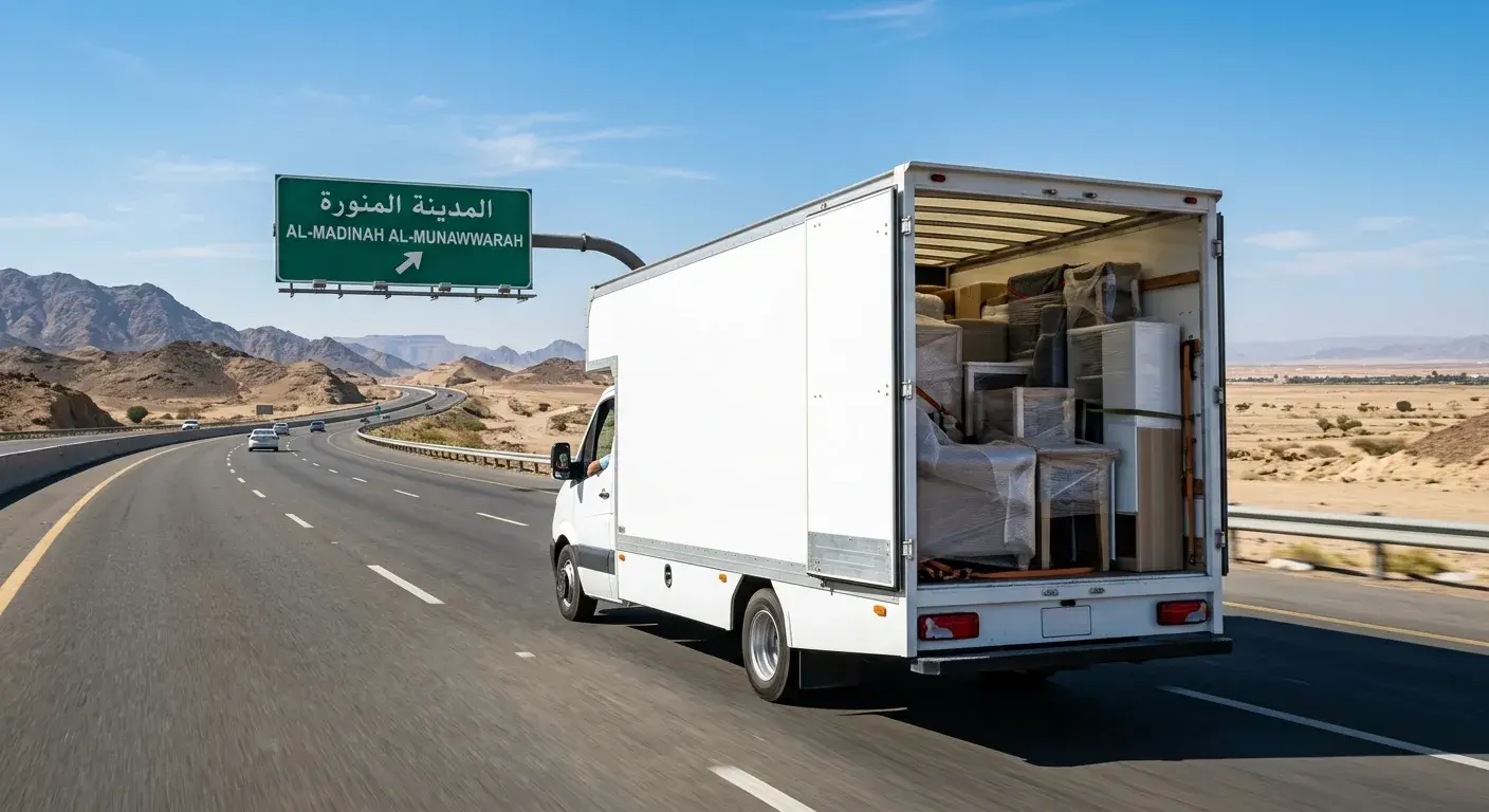 نقل عفش من جدة إلى المدينة المنورة