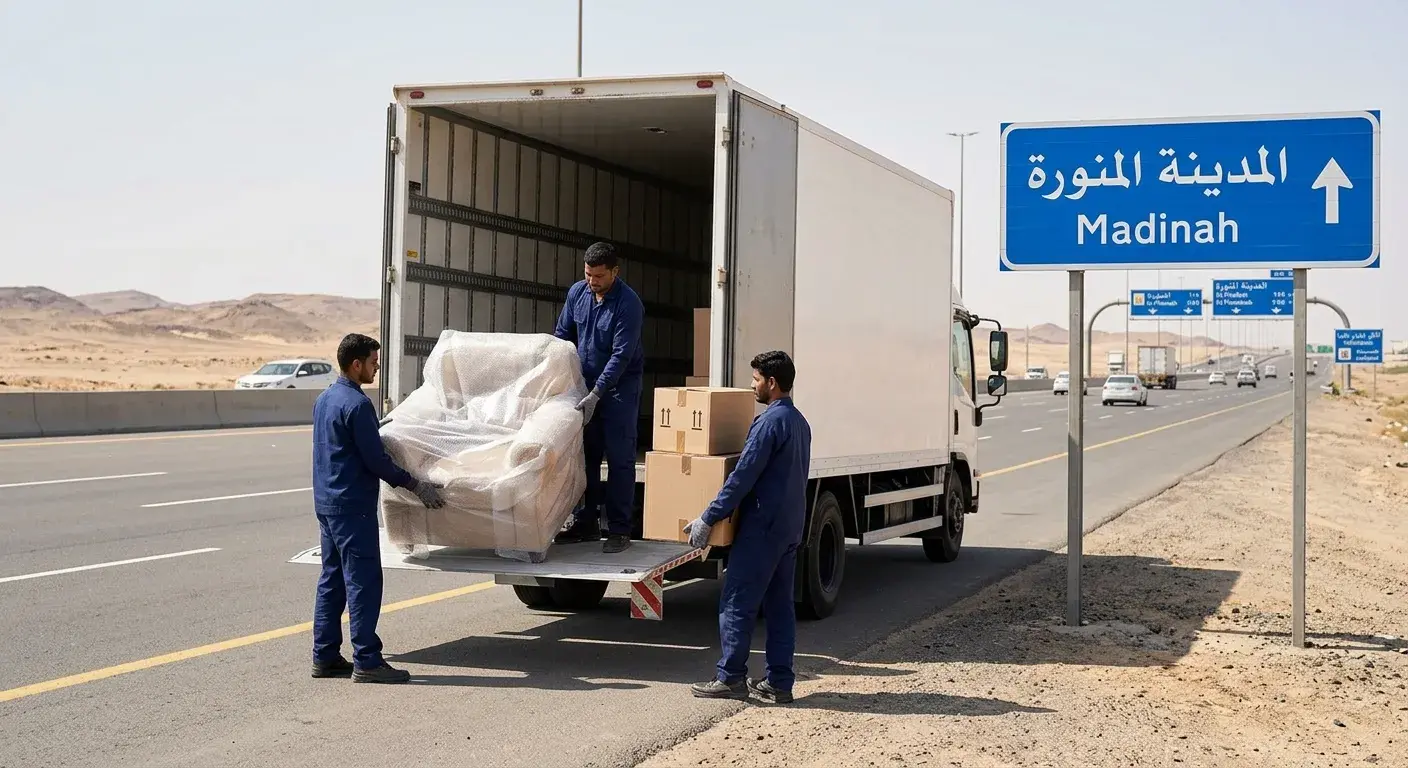 نقل عفش من جدة إلى المدينة المنورة